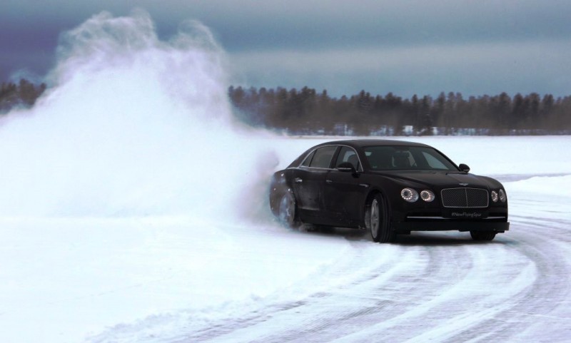 Bentley Flying Spur in Finland ice event