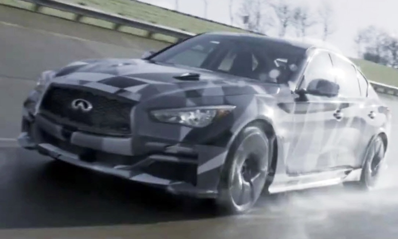 Infiniti Q50 Eau Rouge running prototype