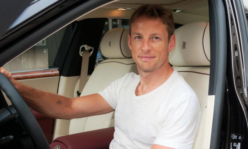 Jenson Button in a Rolls-Royce Ghost for the Canadian Grand Prix