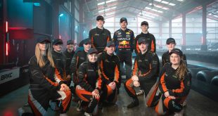 Max Verstappen with young racers