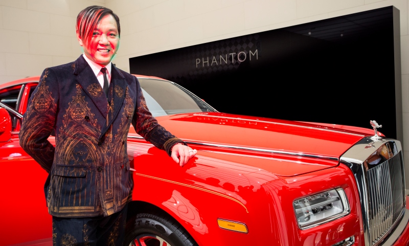 Stephen Hung, Joint Chairman of Louis XIII Holdings with the first of 30 bespoke Rolls-Royces