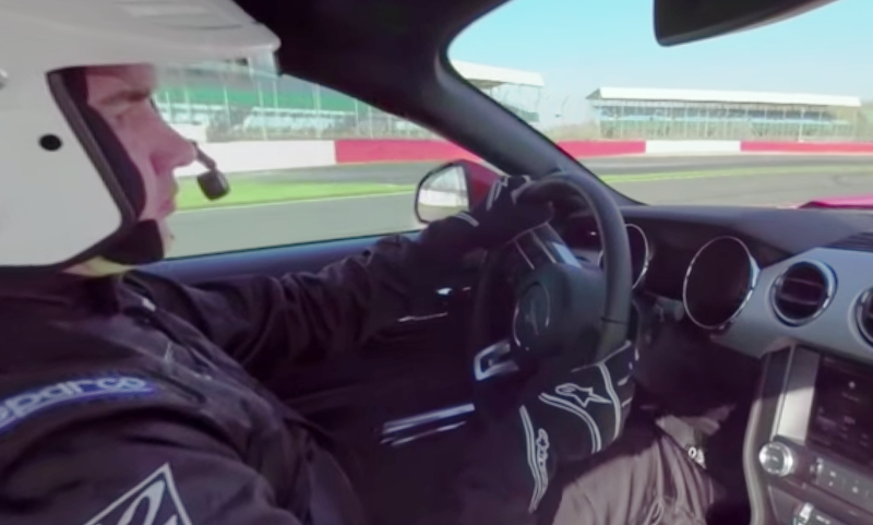 Ford Mustang V8 at Silverstone